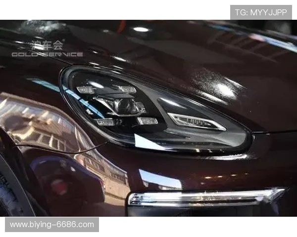 17款保时捷卡宴随动大灯升级激光大灯